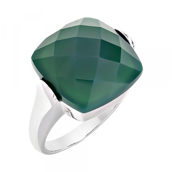 Серебряное кольцо с агатом  № 108379