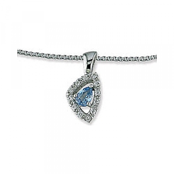  Колье с синт.топазом и фианитом TED LAPIDUS № 32631