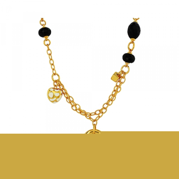 Золотая подвеска с аметистом и фианитом № 135522