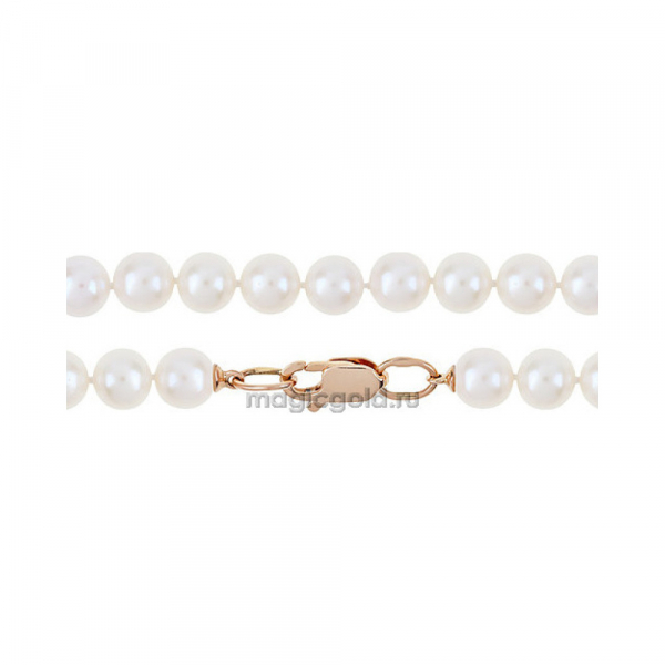 Золотое колье с жемчугом № 127215