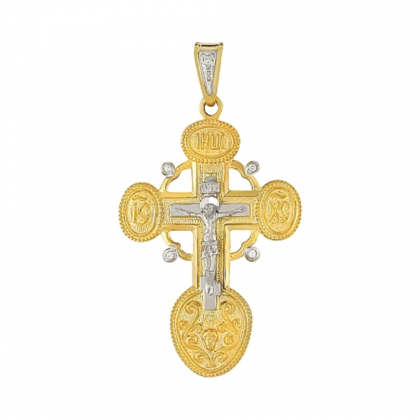 Крест с бриллиантом № 65017