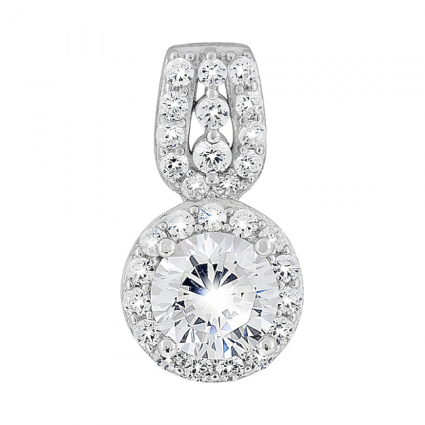 Серебряная подвеска с фианитами № 119077