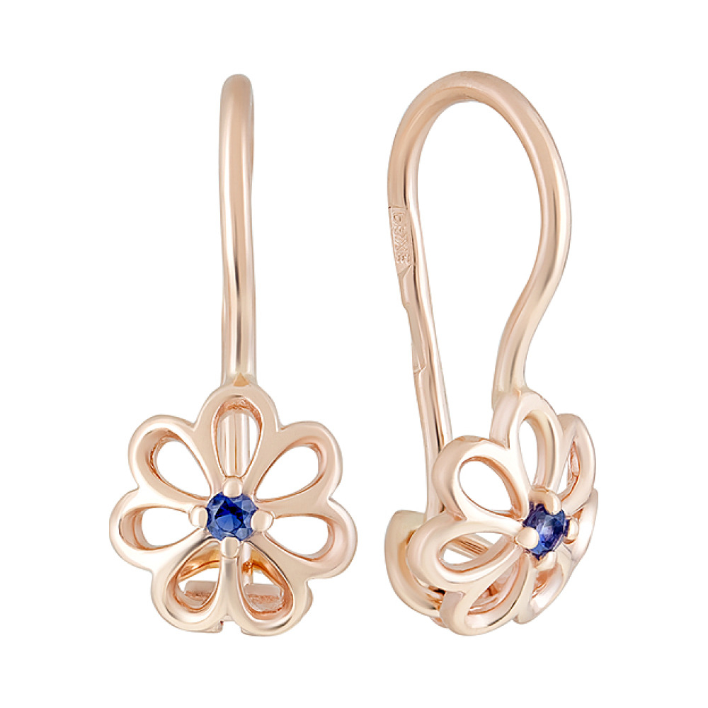 Серьги с фианитом № 126420