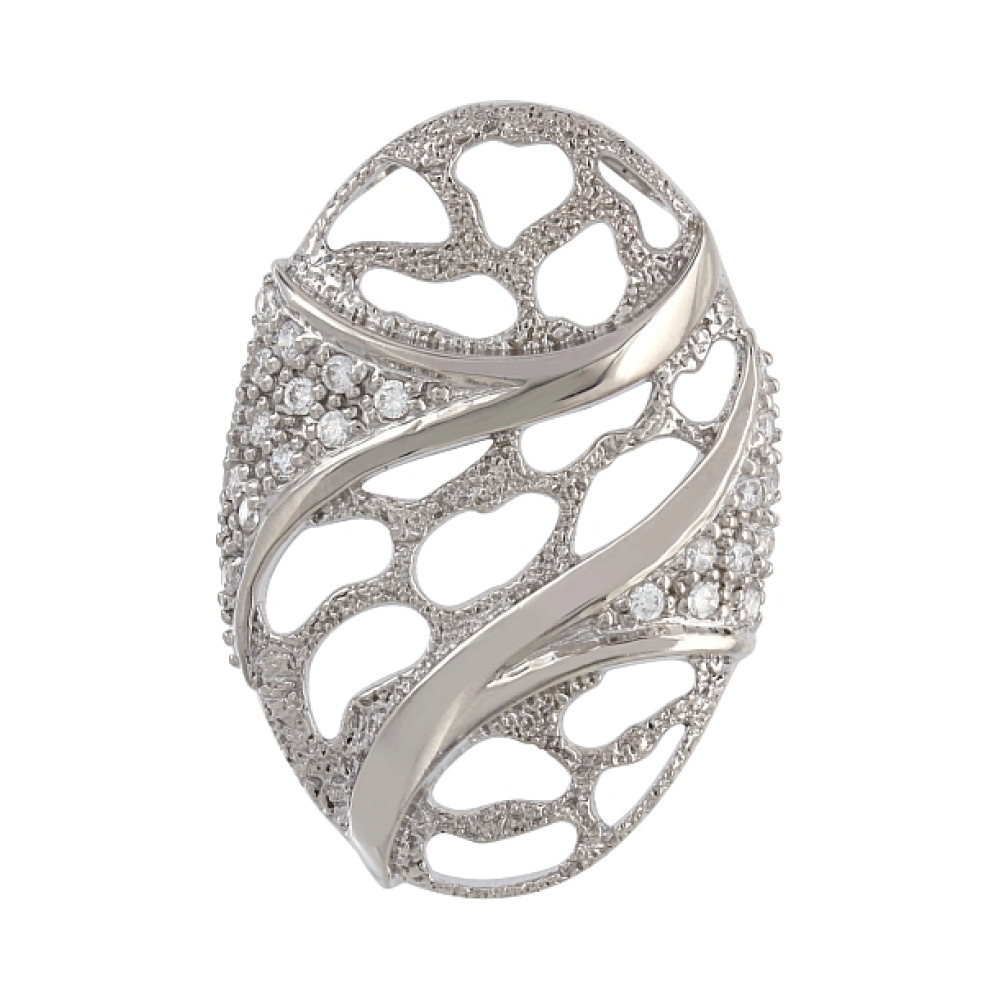 Серебряная подвеска с фианитами № 106202