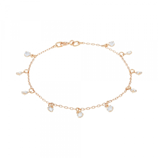 Золотой браслет с фианитами № 95866