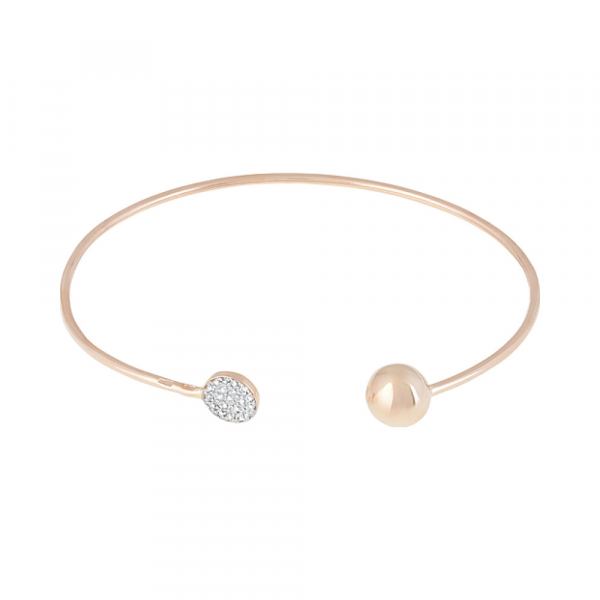 Золотой браслет с фианитами № 129045