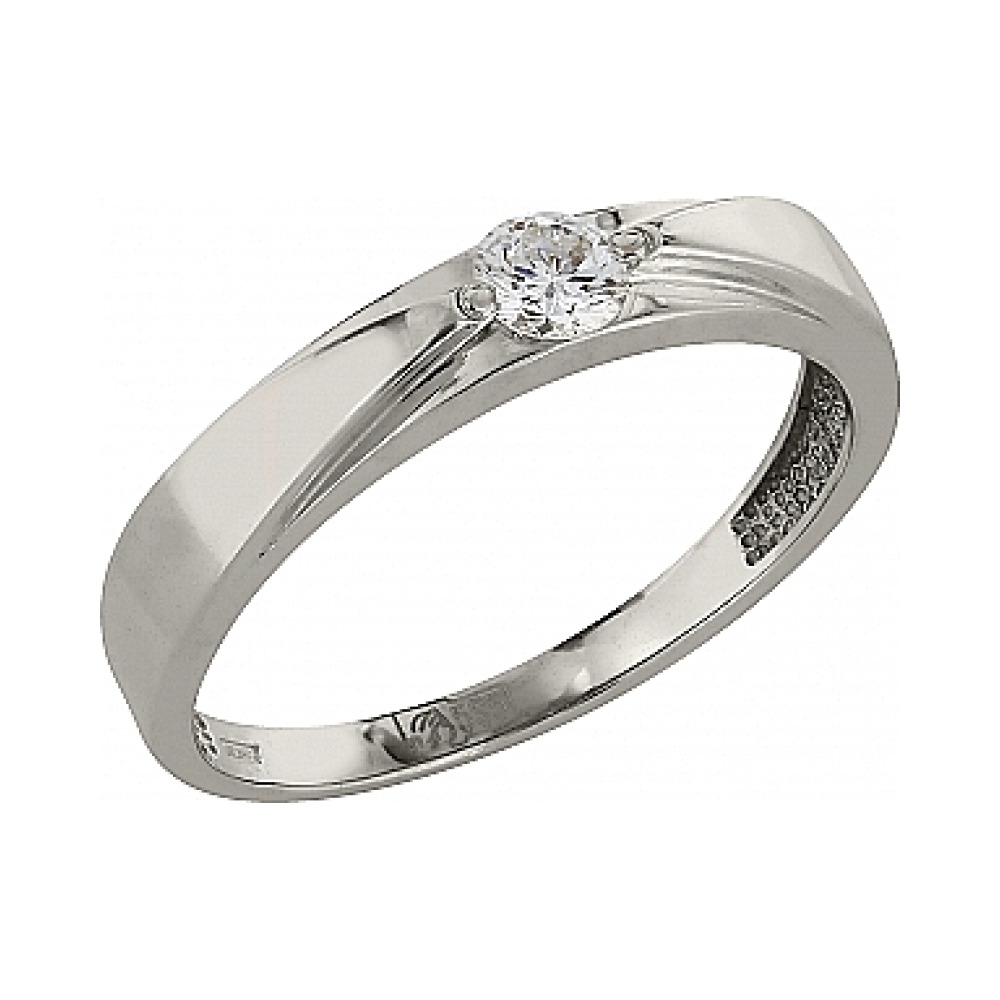 Золотое кольцо с бриллиантом № 95984