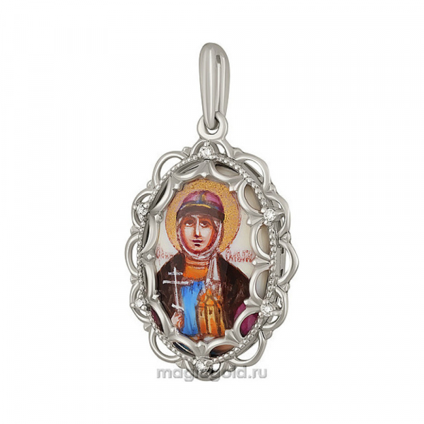 Икона с фианитами и эмалью № 131995