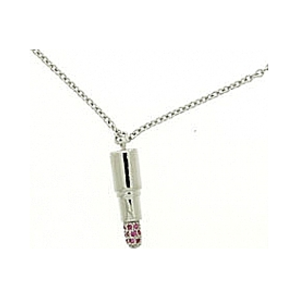  Колье с синт.сапфиром GL № 35614