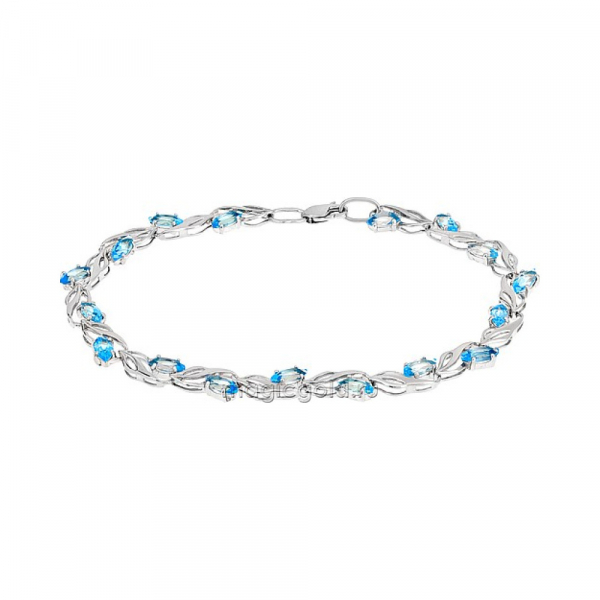 Золотой браслет с топазом № 106016