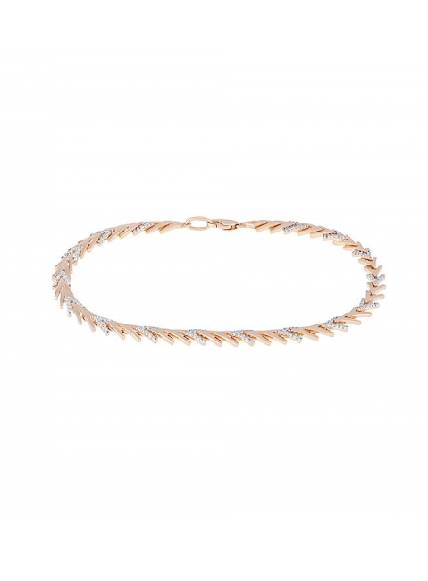 Золотой браслет с фианитами № 121971