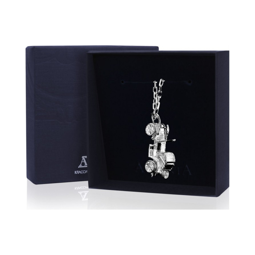 Серебряный брелок для ключей «Кабриолет»