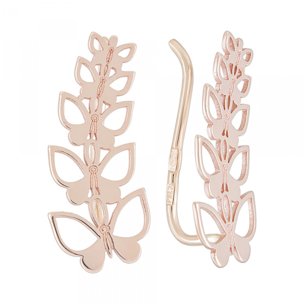 Золотые серьги  б\к № 124312