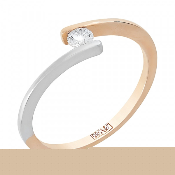 Золотые серьги с гранатом и фианитом № 76608