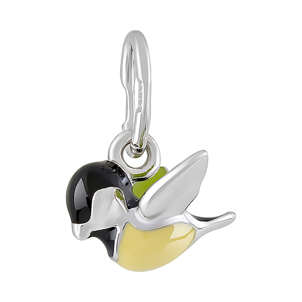 Серебряная подвеска с эмалью № 126176