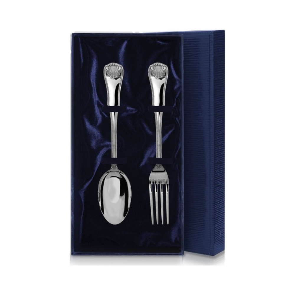Набор из 2 столовых серебряных приборов «Визит»