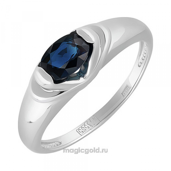Золотое кольцо с сапфиром № 159096