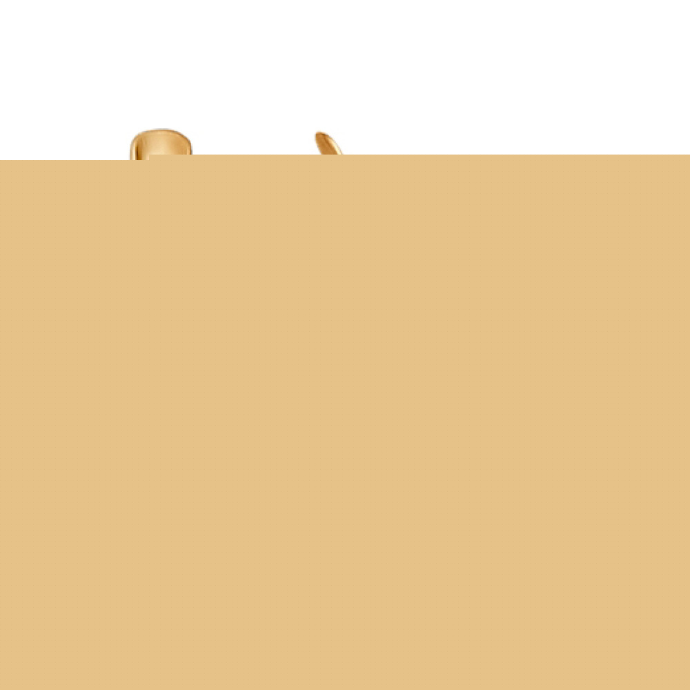 Золотые серьги с топазом и фианитом № 117587