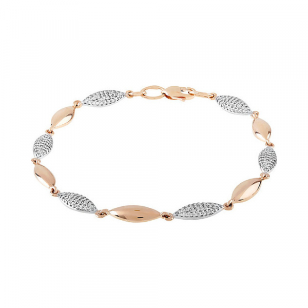 Золотой браслет с фианитами № 111441