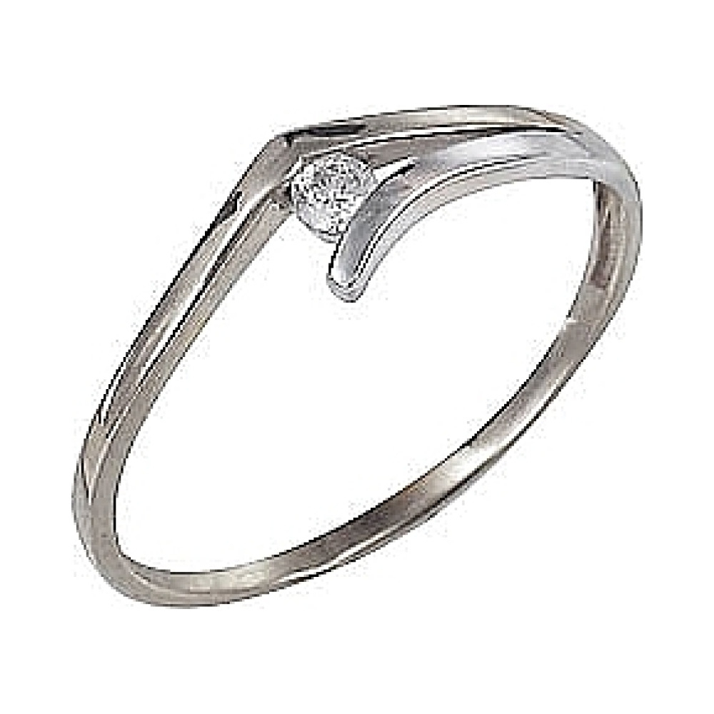 Золотое кольцо с бриллиантом № 31552