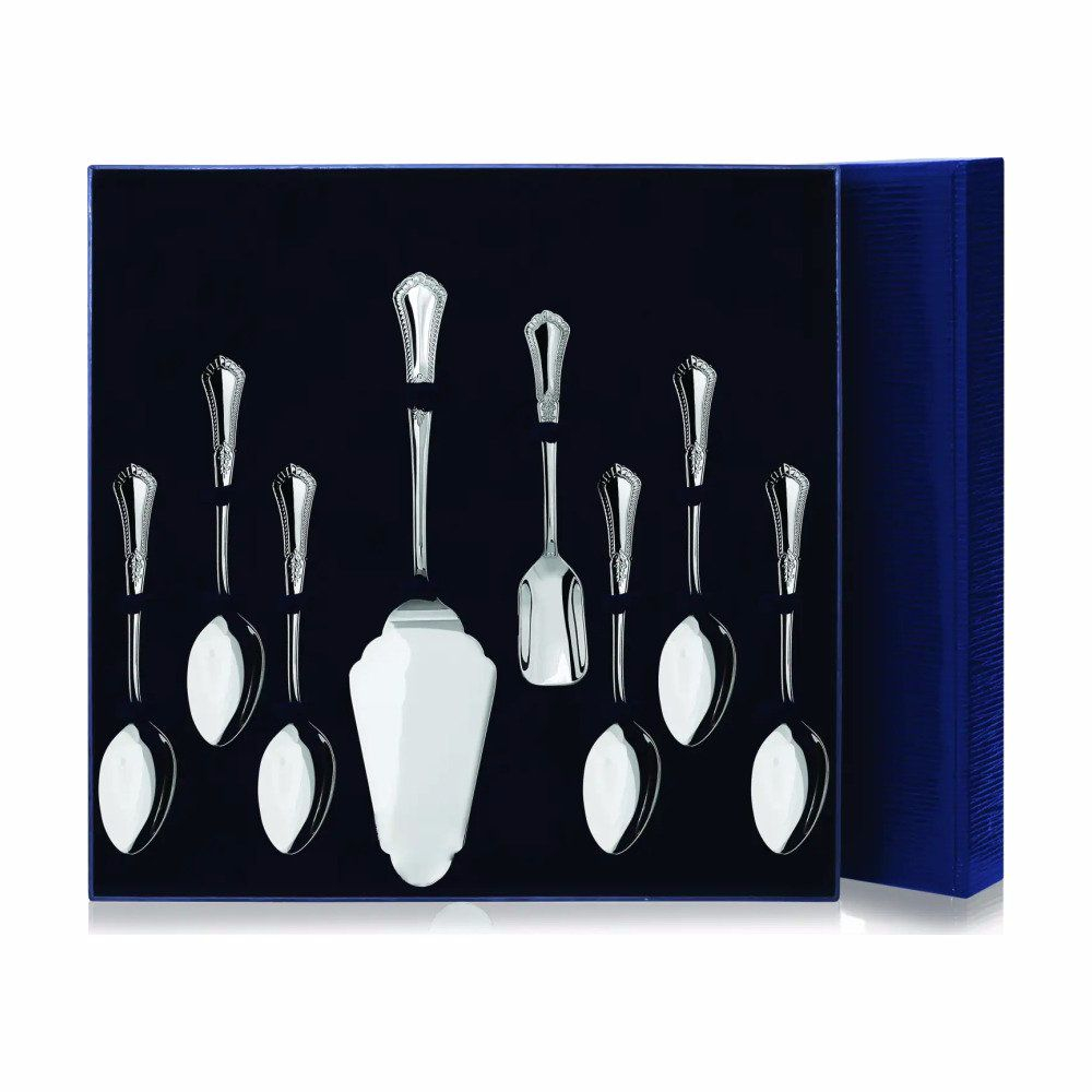 Набор чайный Фаворит: Ложка чайная, лопатка для пирожного, совок для сахара из серебра 925 пробы