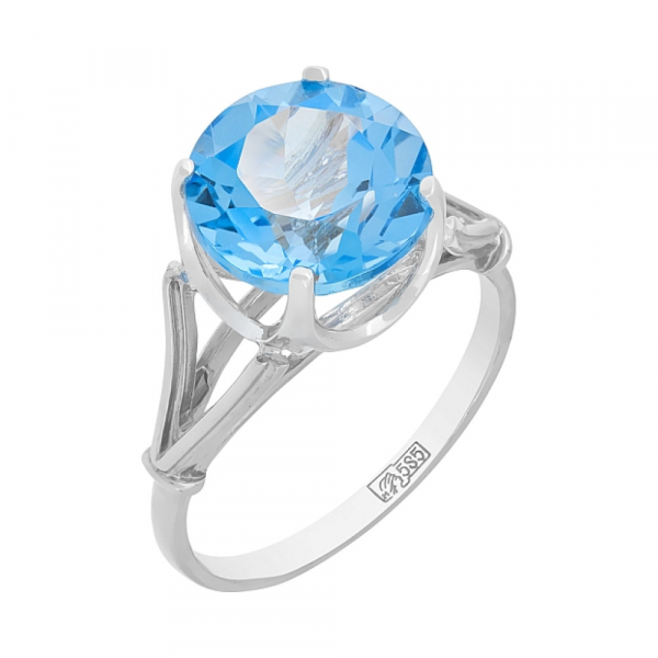 Золотое кольцо с топазом № 4424