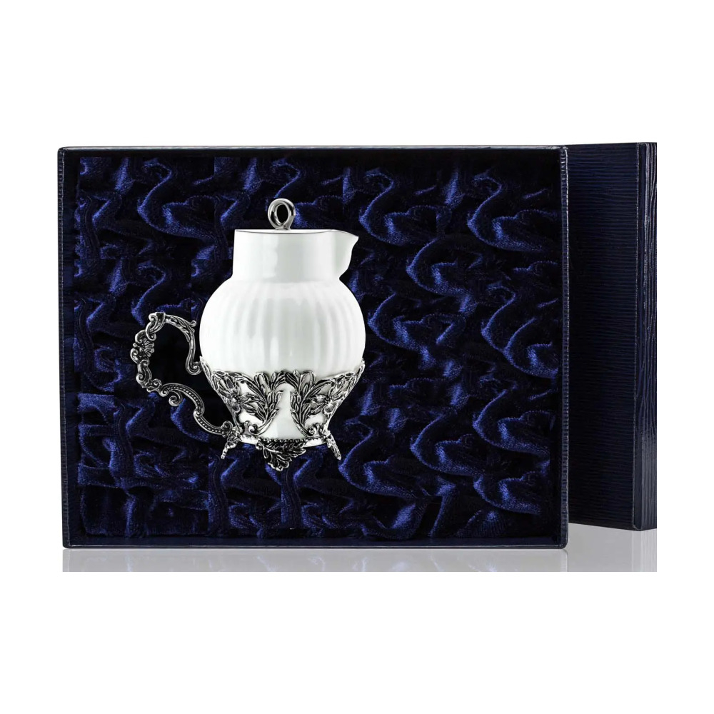 Сливочник Симфония с чернением из серебра 925 пробы