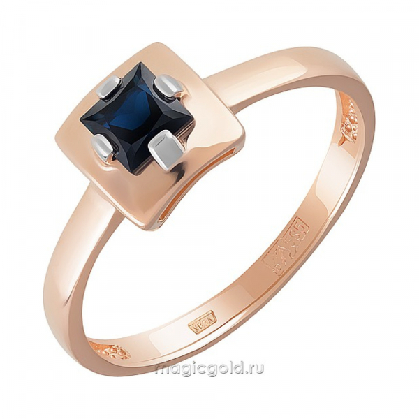 Золотое кольцо с сапфиром № 161869