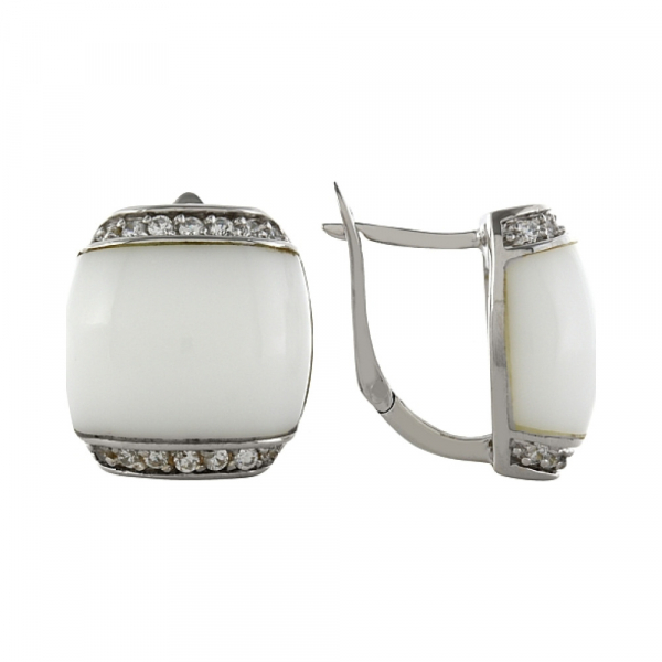 Серьги с фианитами № 99501