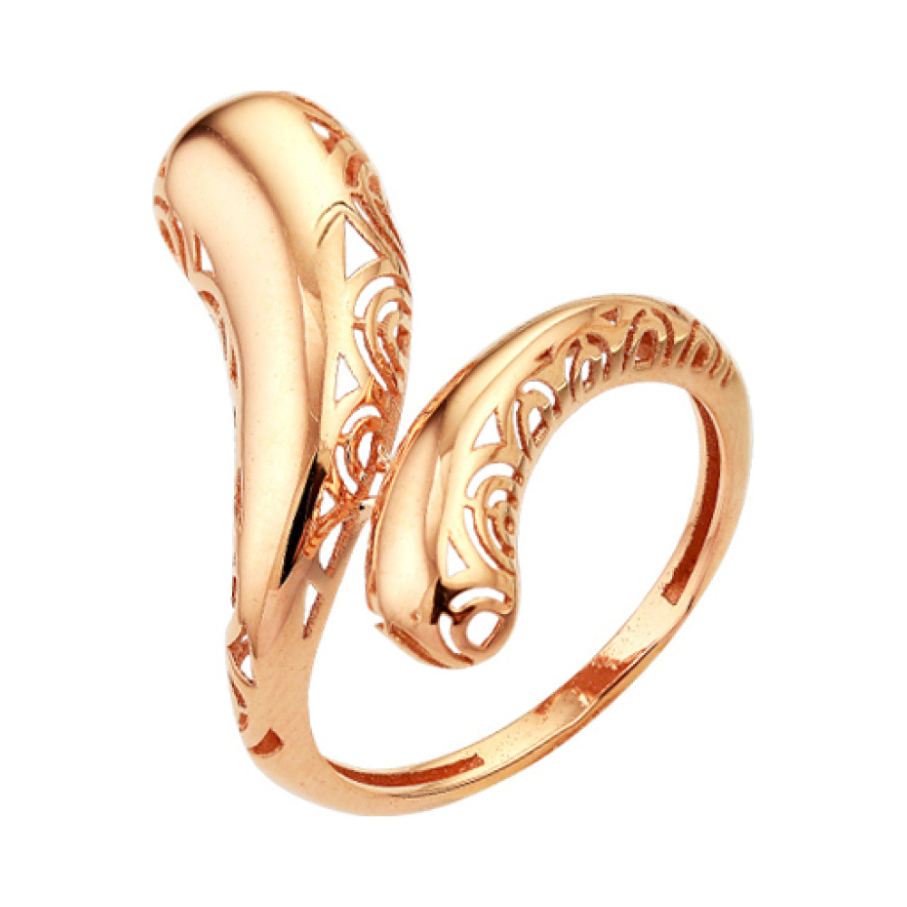 Золотое кольцо без камня № 140230