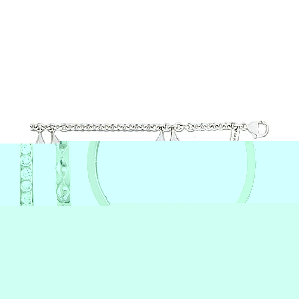 Серебряные серьги с фианитом № 106703