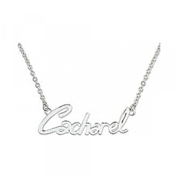 Серебряное колье без камня № 34819