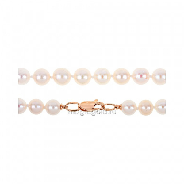 Золотое колье с жемчугом № 165422