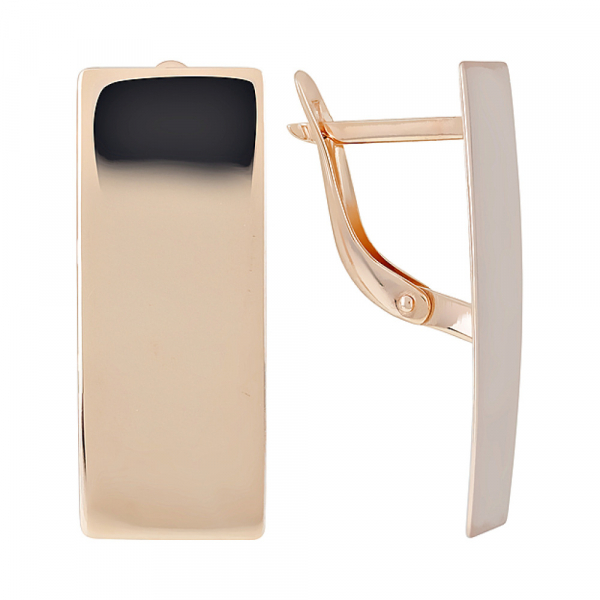 Золотые серьги без камня № 122299