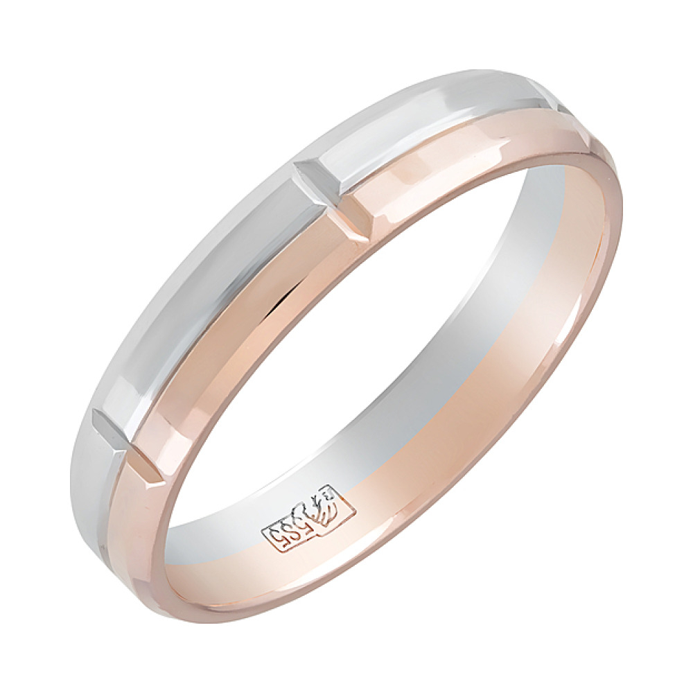 Золотое кольцо обручальное 4мм № 96252