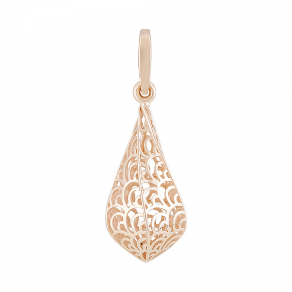 Золотая подвеска без камня № 128868