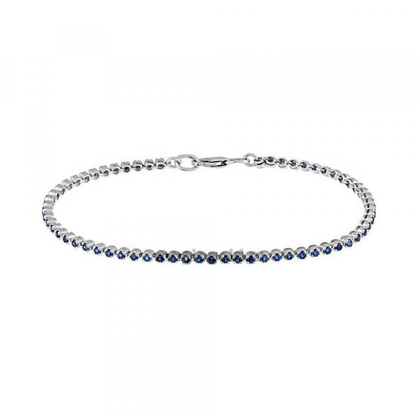 Золотой браслет с сапфиром № 138845