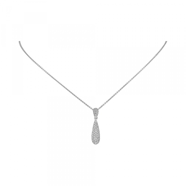 Золотое колье с бриллиантом № 113741