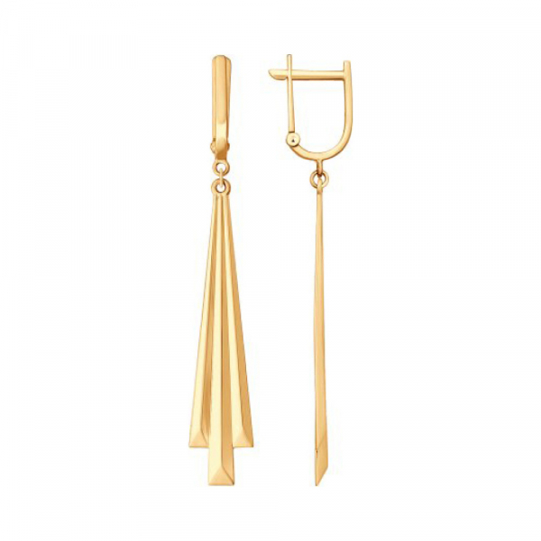 Золотые серьги  б\к № 162762