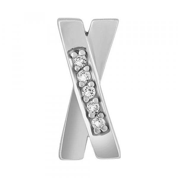 Серебряная подвеска с фианитом № 132961