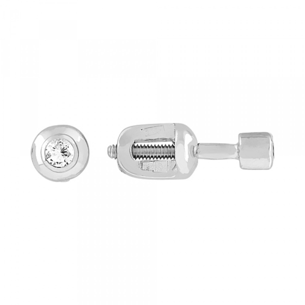 Пуссеты с бриллиантом № 38394