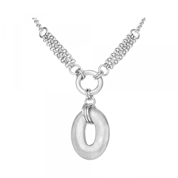 Серебряное колье без камня № 83080