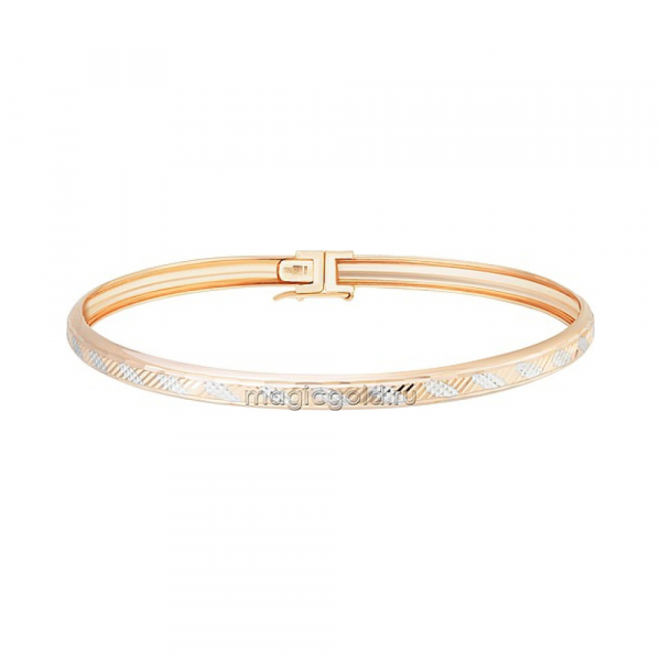 Золотой браслет без камня с алмазкой № 173393