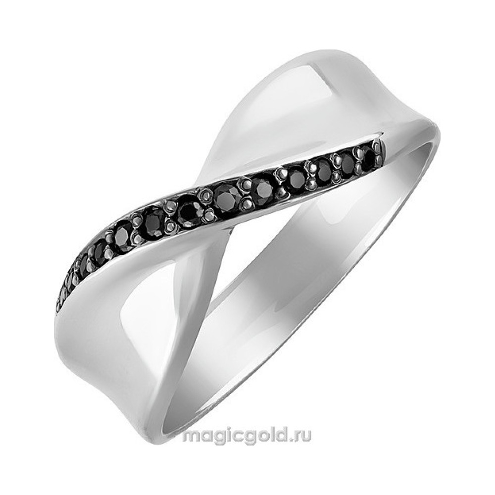 Серебряное кольцо с фианитом № 135484