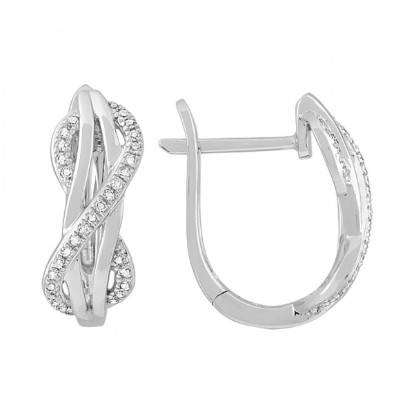 Серьги с бриллиантом № 115263