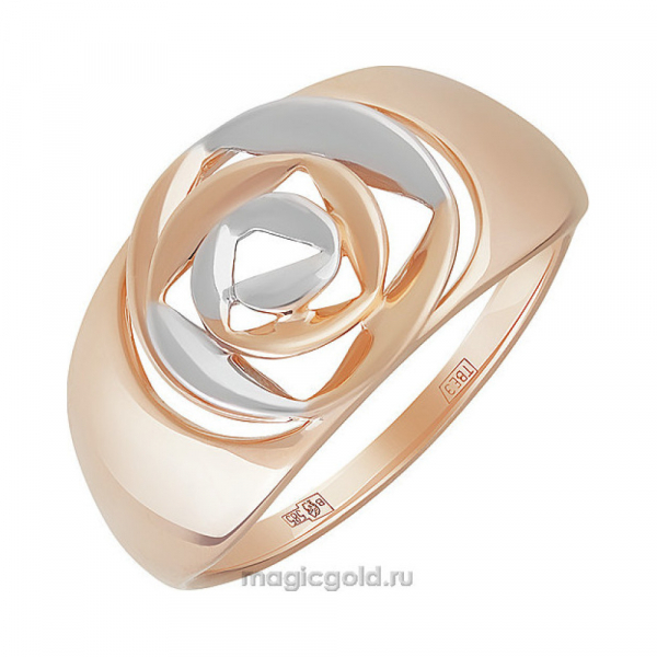 Золотое кольцо без камня № 155829