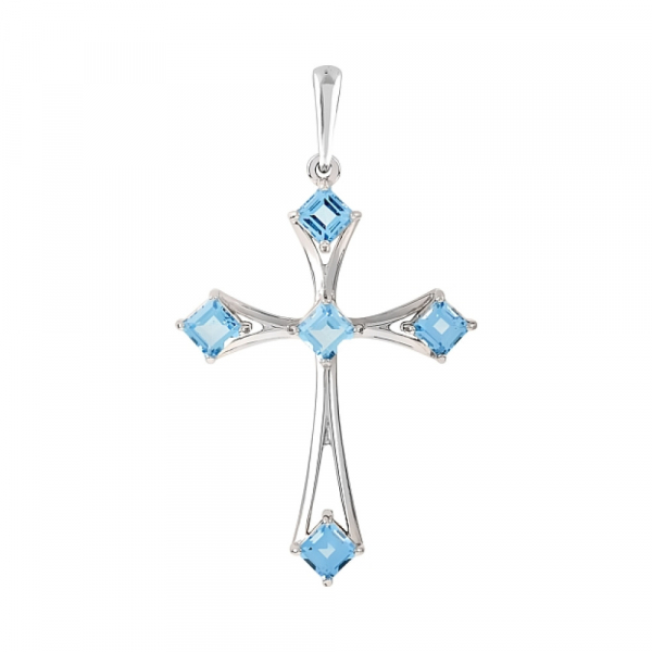 Золотая подвеска с топазом № 111969