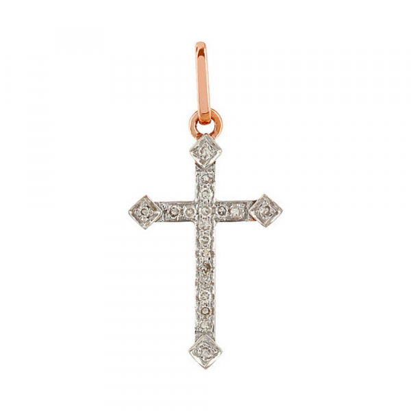 Золотая подвеска с бриллиантами № 106097