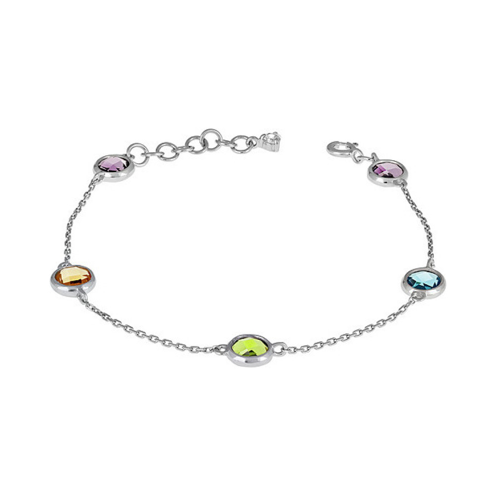 Серебряный браслет с алпанитом № 133259