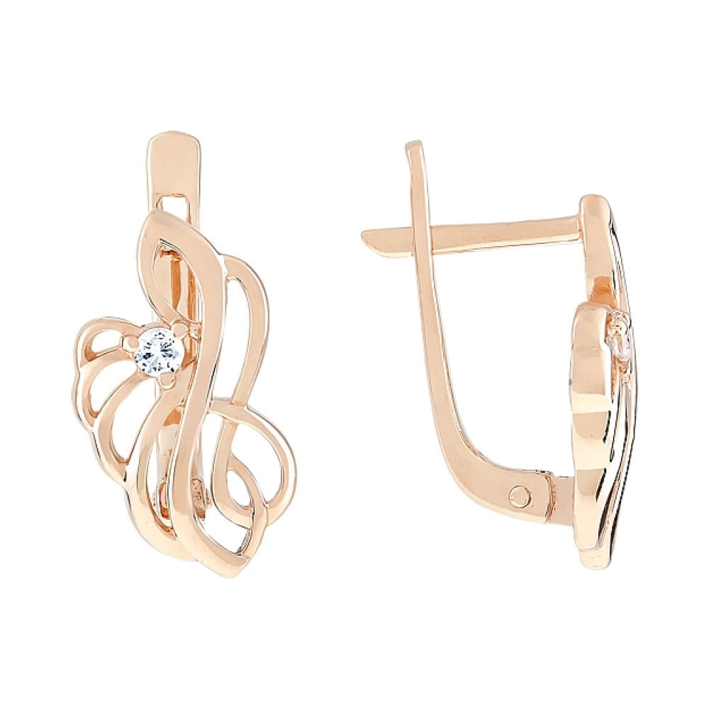 Серьги с фианитами № 112313